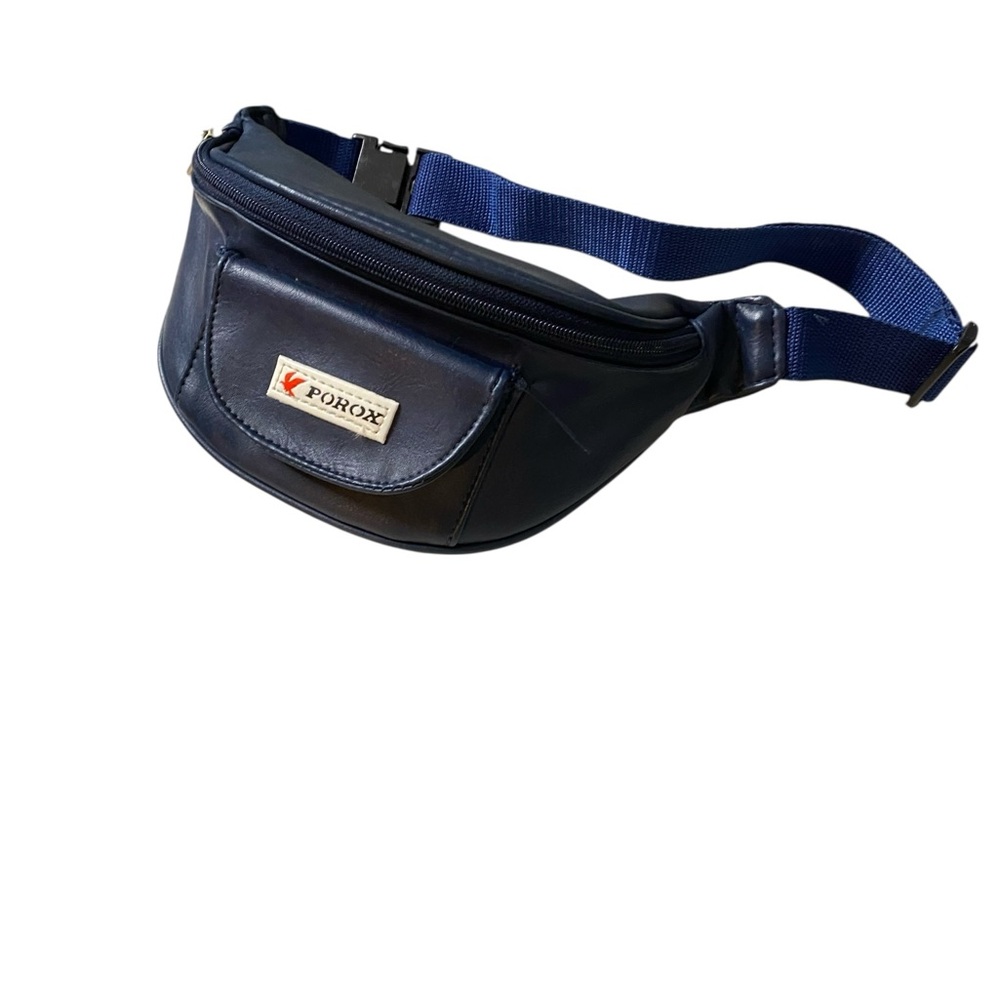 1980’s Vintage POROX Blue Men's Belt Bag